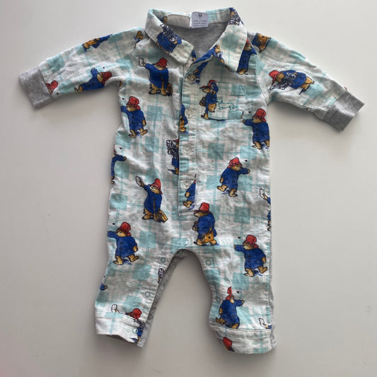 Paddington Bear Peter Alexander Onesie - Size 3-6M