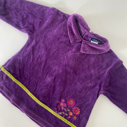 Purple Vintage Velour Top - Size 1