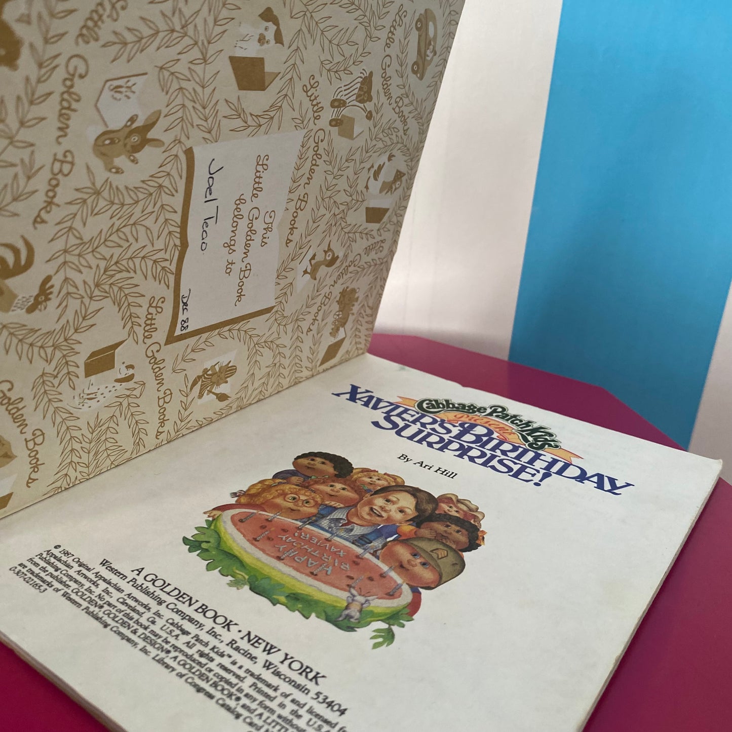 Vintage Cabbage Patch Xavier’s Birthday Surprise! Little Golden Book