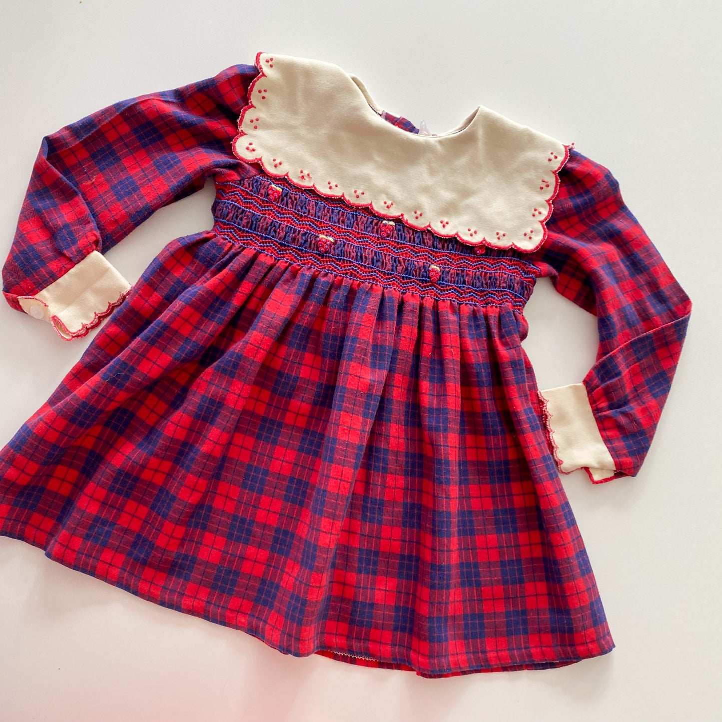 Vintage Smocked Dress - Size 12M