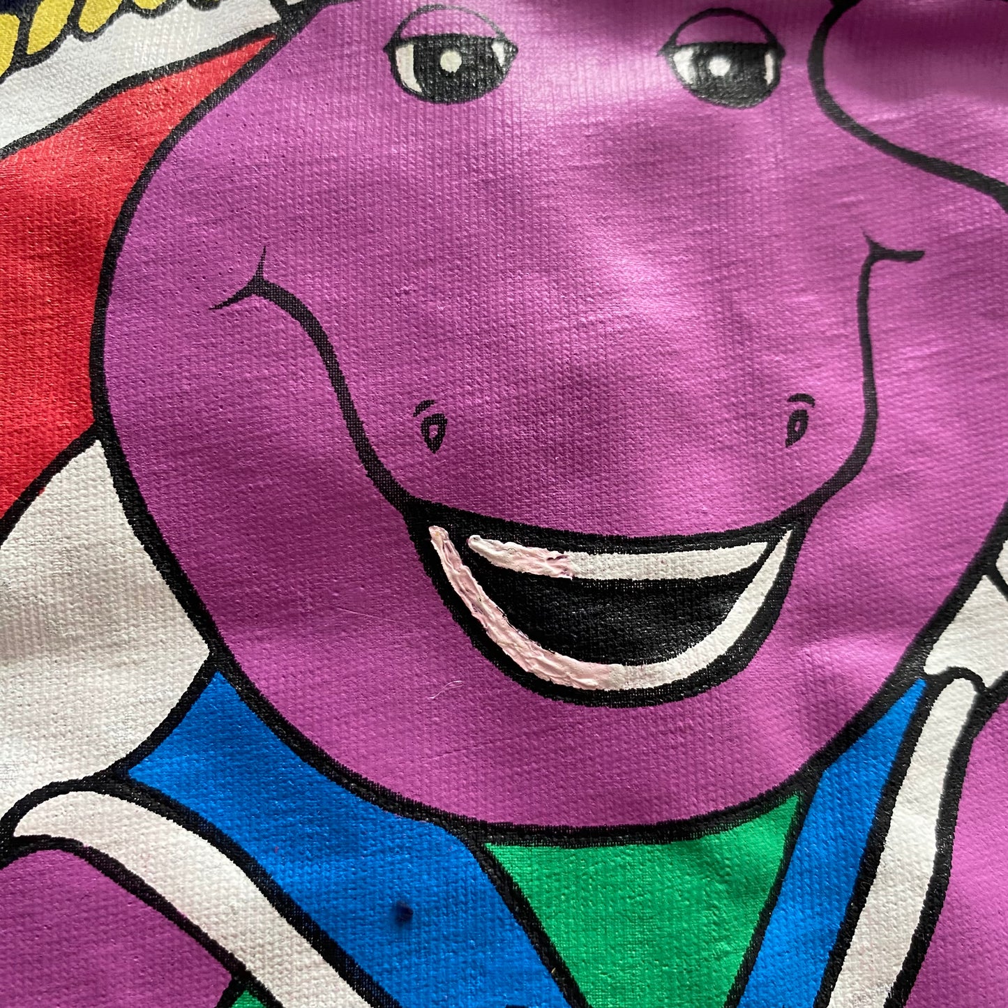 Vintage Barney Hooded Top - Size 2