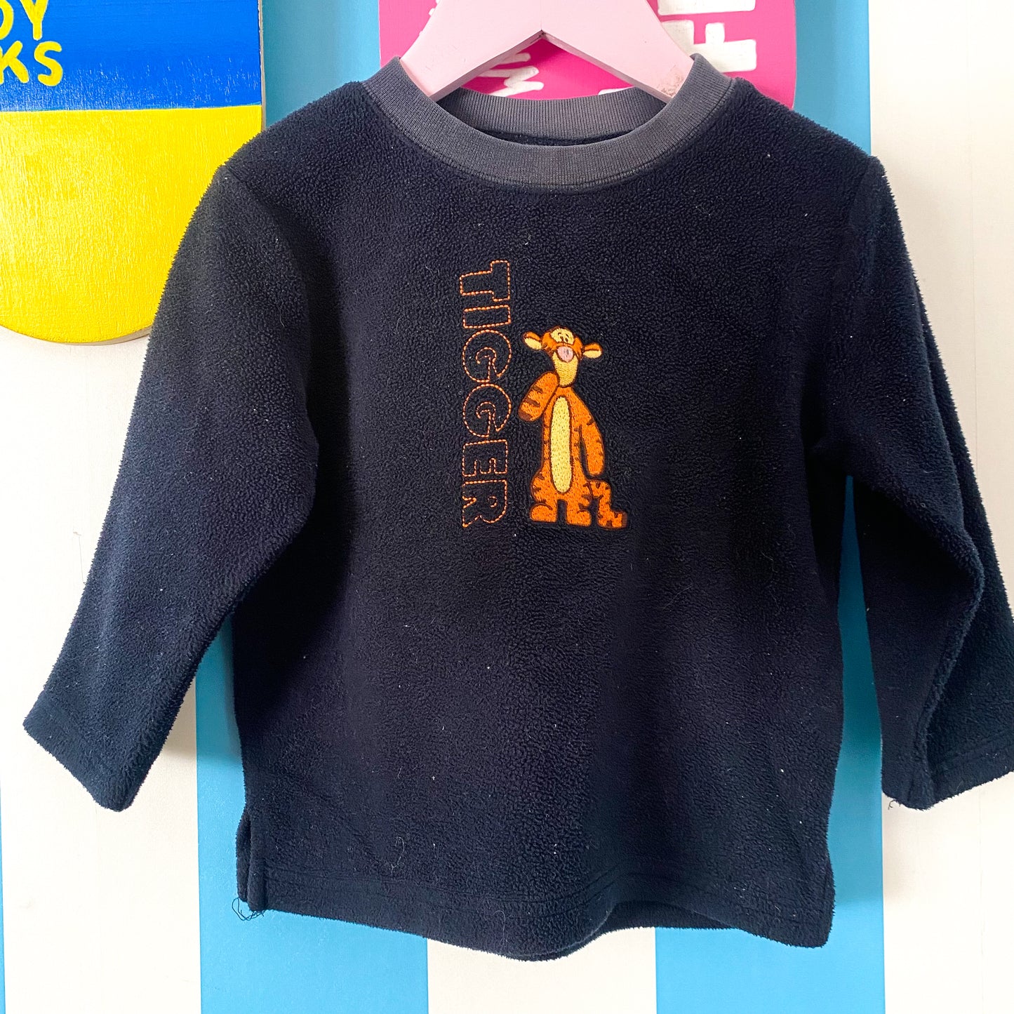 Vintage Disney Winnie The Pooh Tigger Fleece Jumper - Size 2