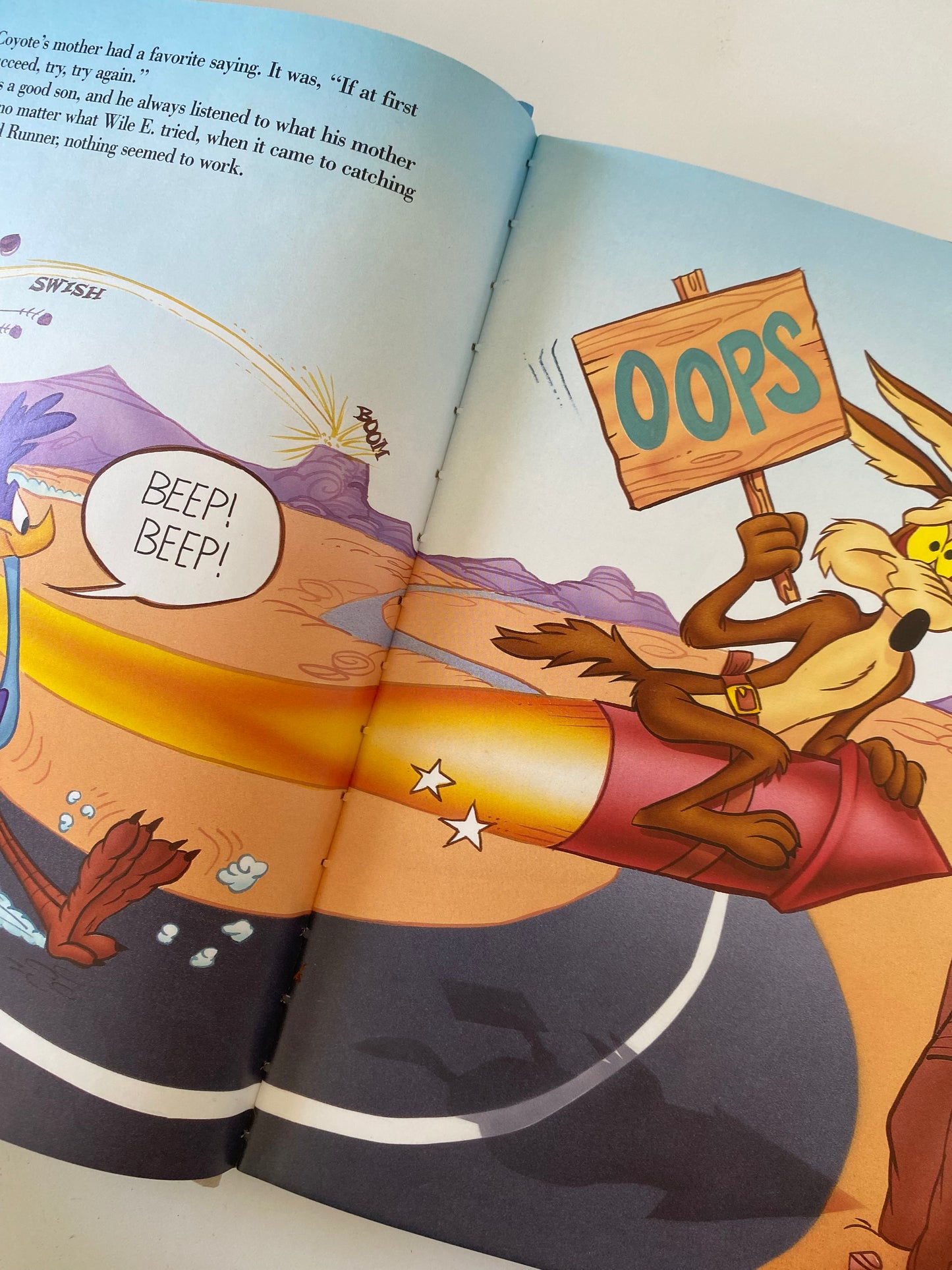 Vintage Loony Tunes Road Runner & Wile E Coyote Book