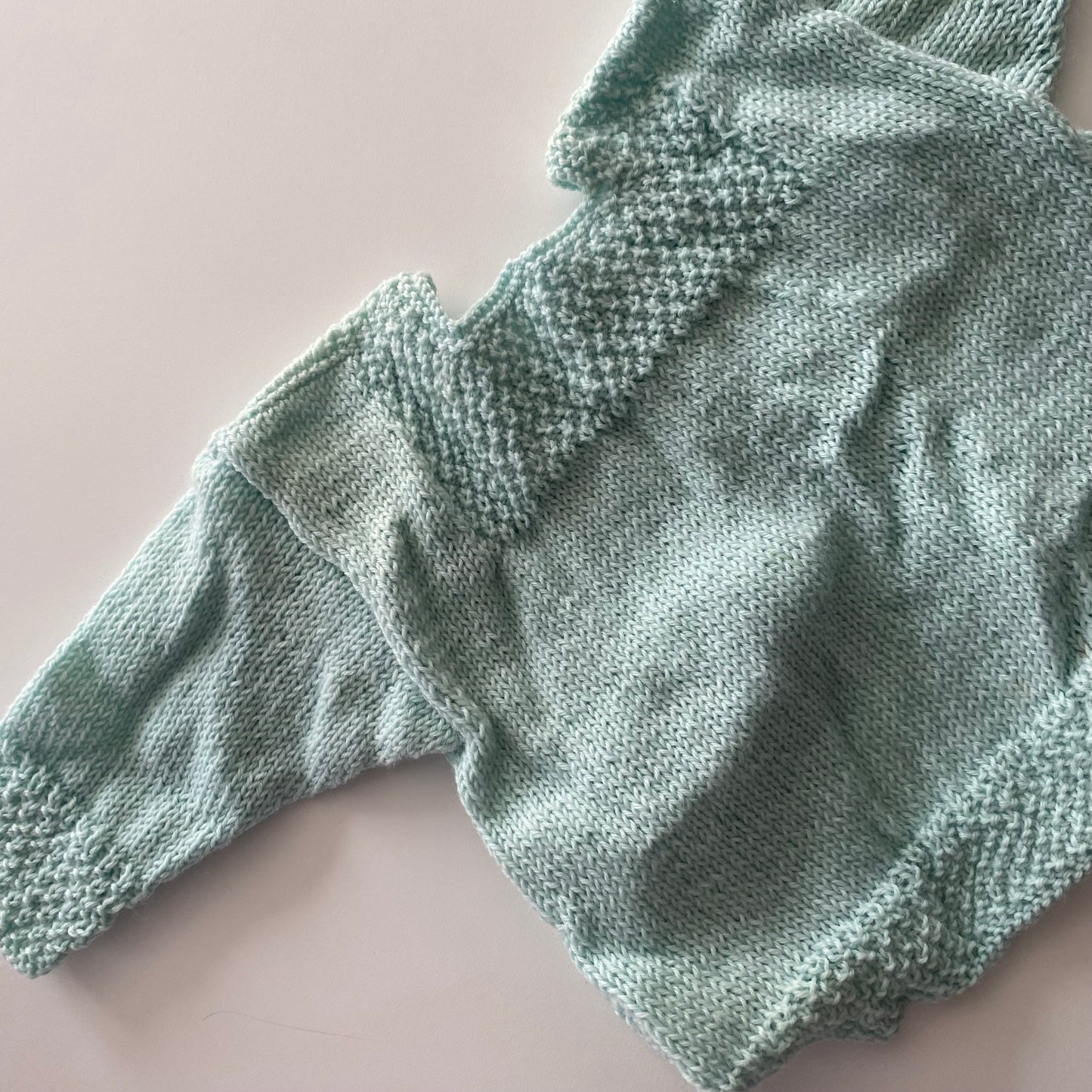Handmade Knit Cardigan - Size 3M