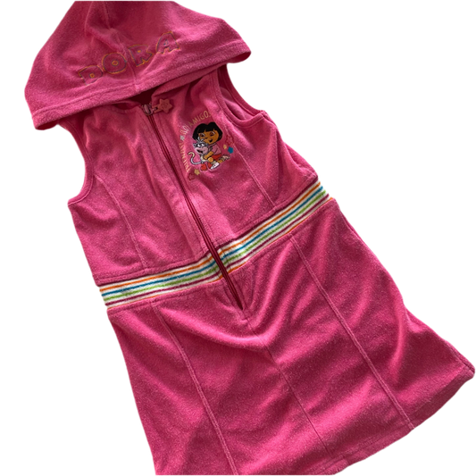 Dora The Explorer Hooded Dress - Size 6