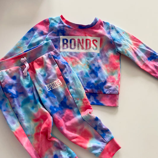 Bonds Tie Dye Tracksuit - Size 2