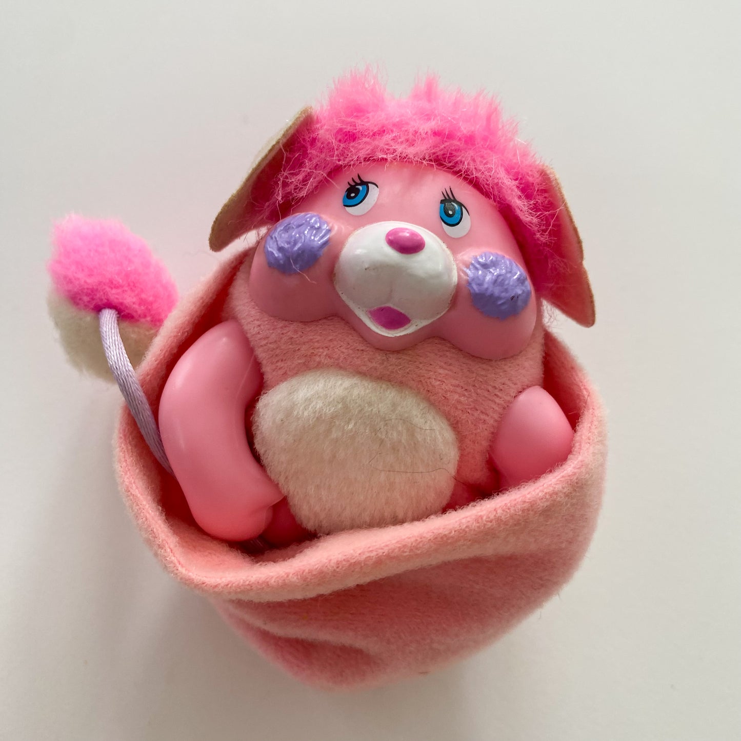 Vintage 1986 Mattel Pocket Popples Pink Party