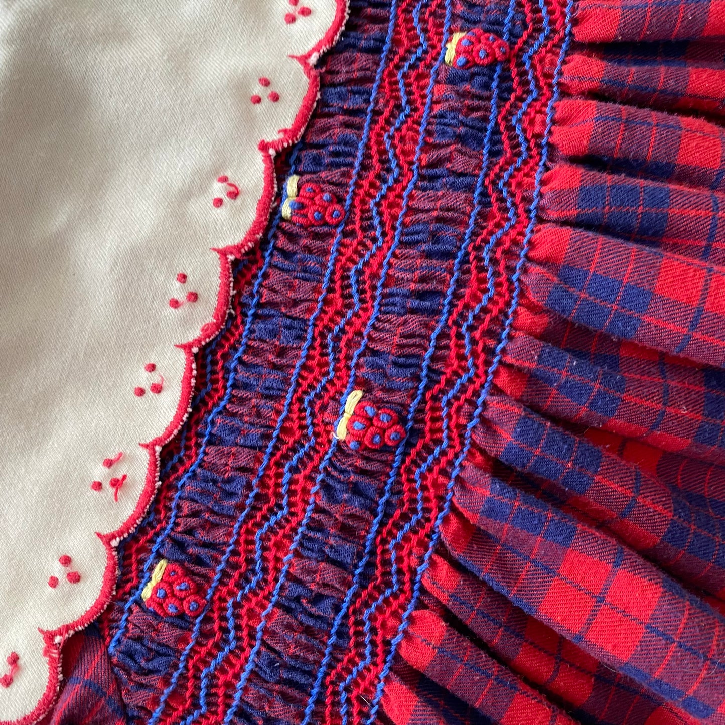 Vintage Smocked Dress - Size 12M