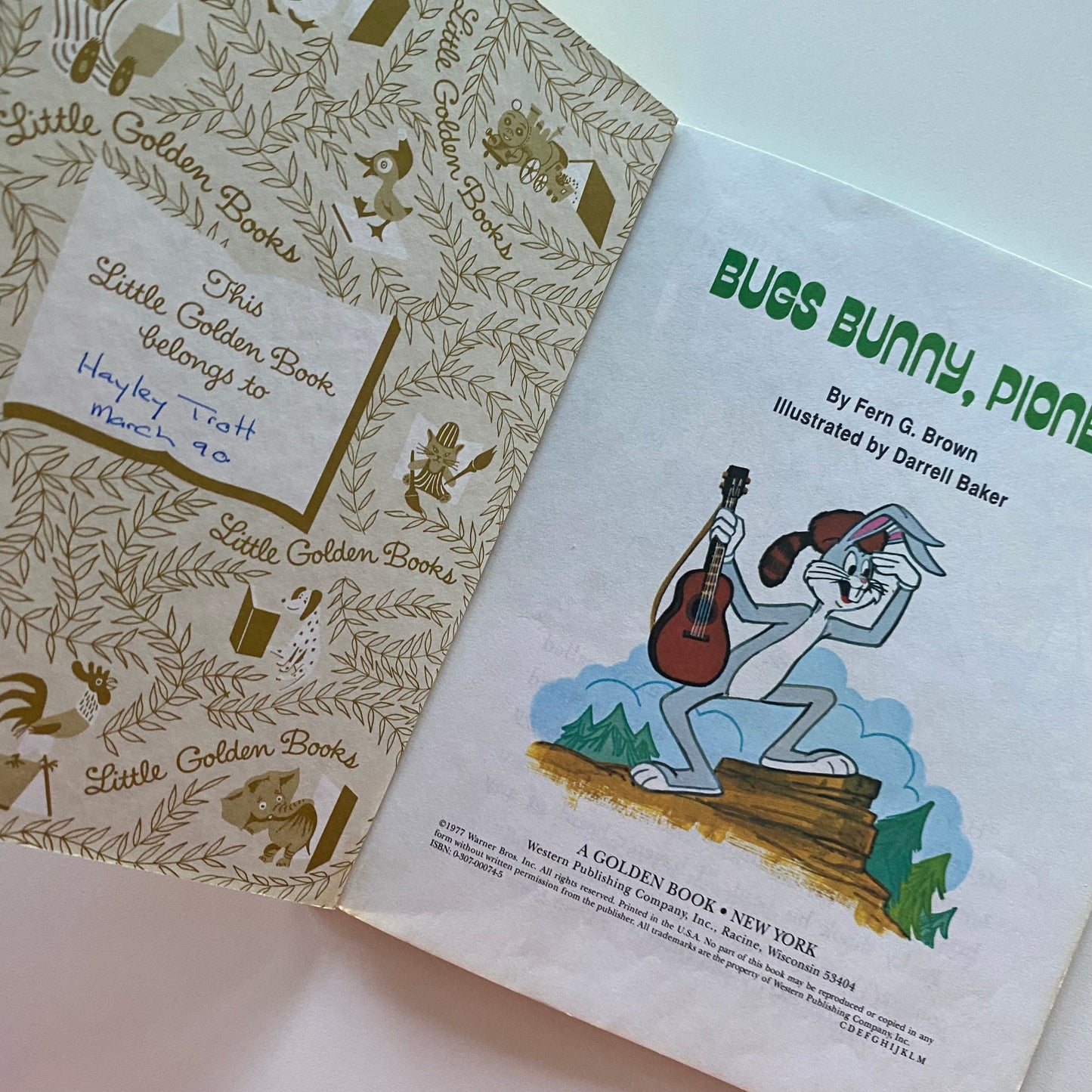 Loony Tunes Bugs Bunny, Pioneer Little Golden Book