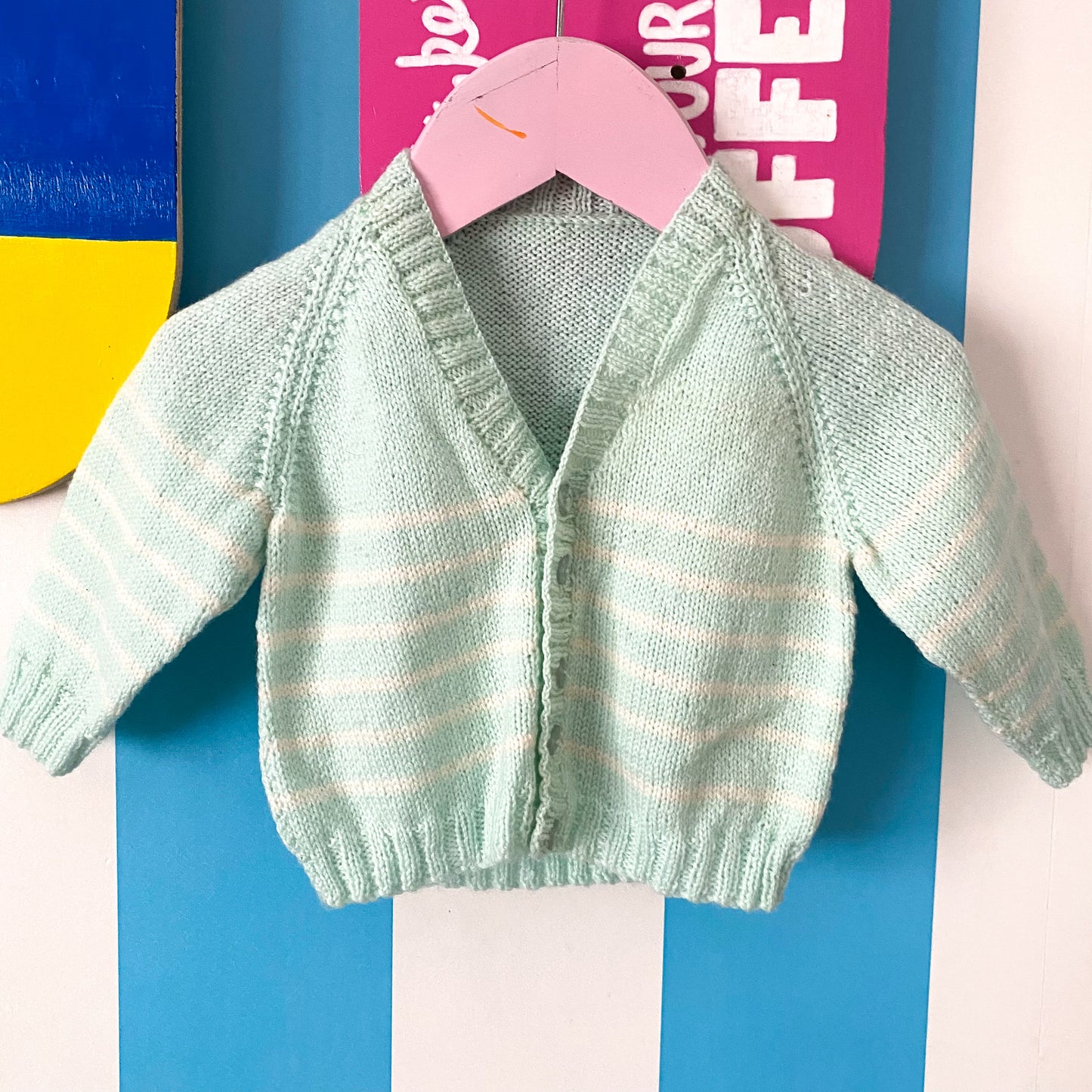 Handmade Knit Cardigan - Size 6M