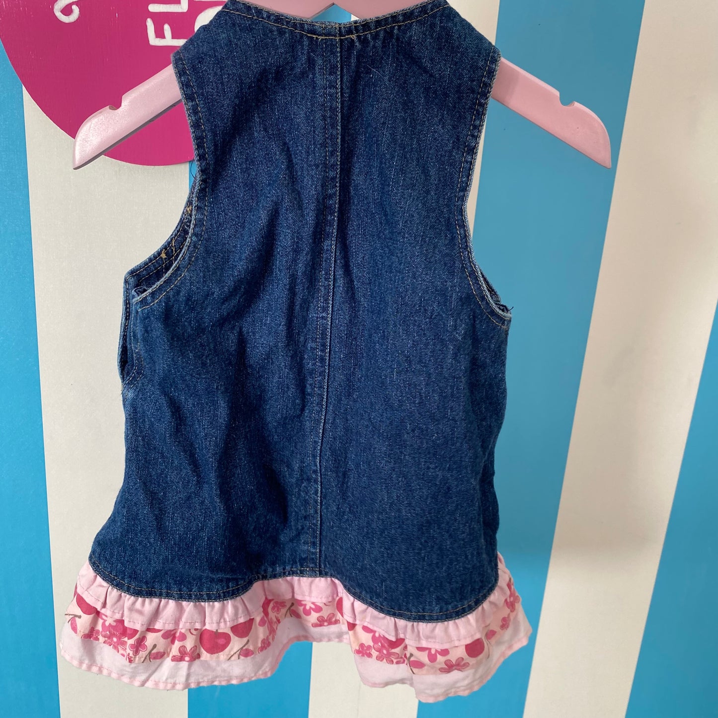 Vintage Denim Dress - Size 6-12M
