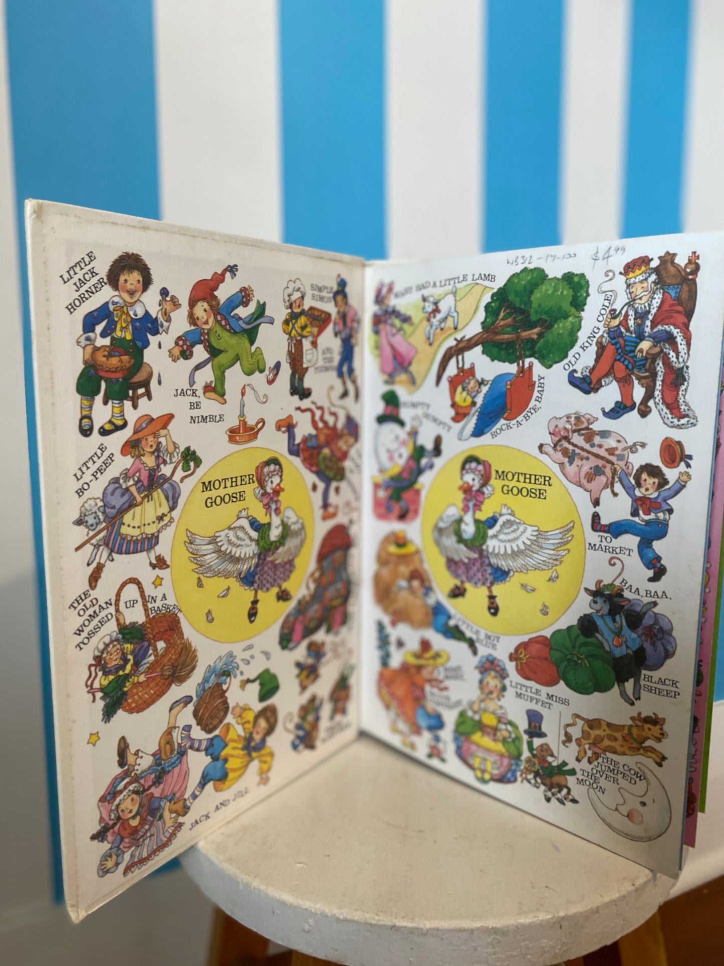 Vintage Mother Goose Stories Book