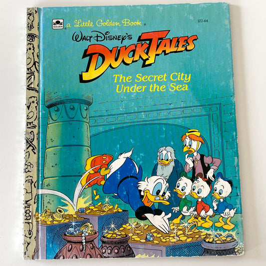 DuckTales The Secret City Under The Sea Little Golden Book