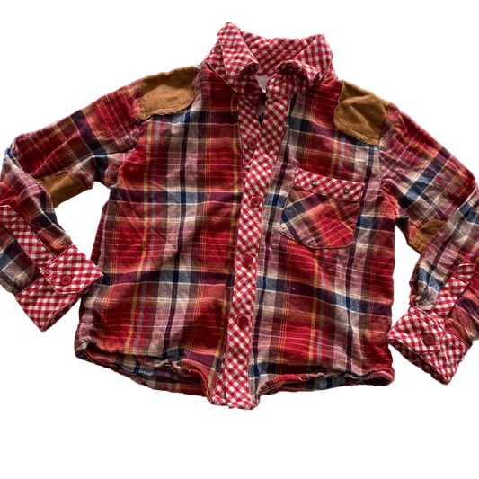 Vintage Plaid Shirt - Size 3