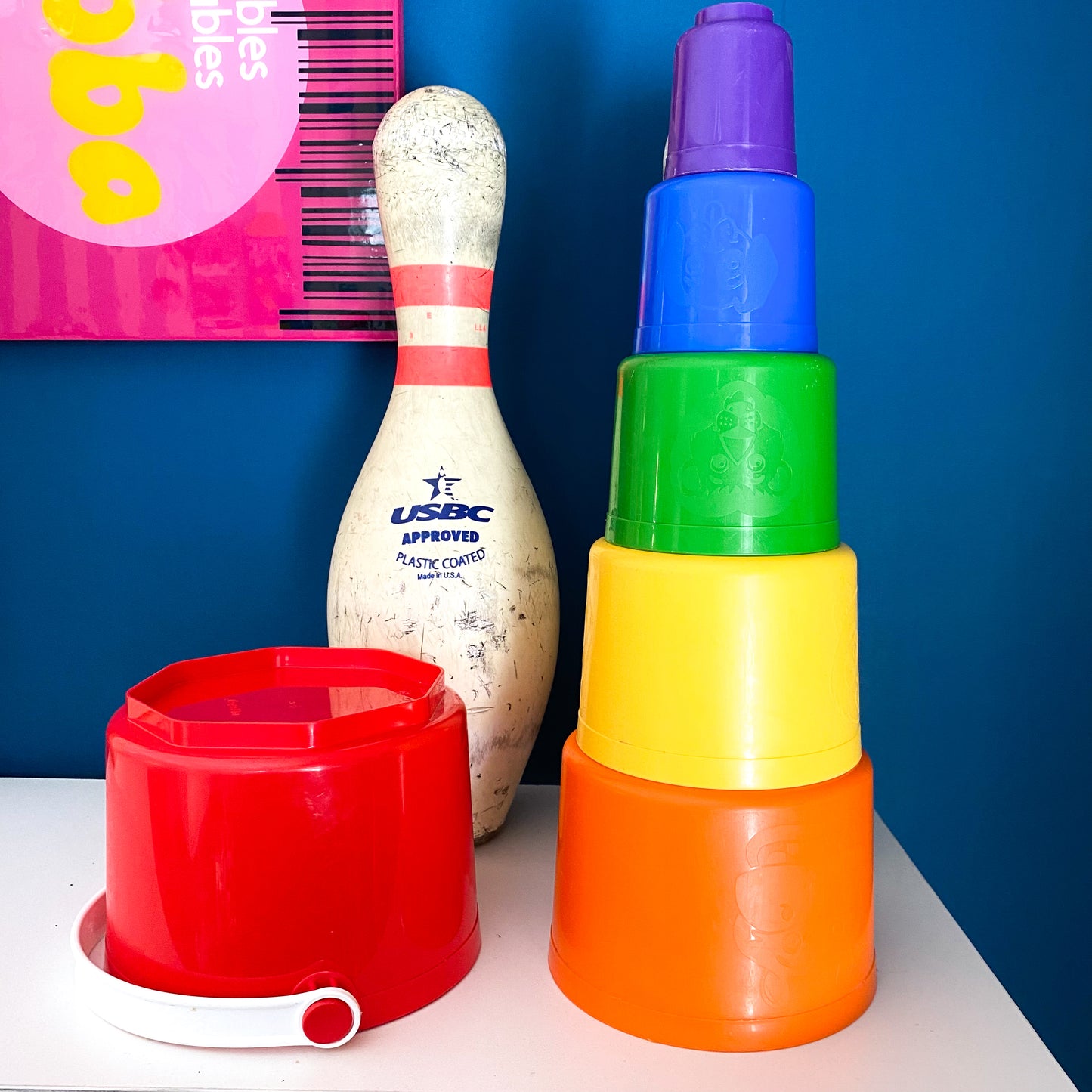 Vintage Tuppertoys Tote Em Pails