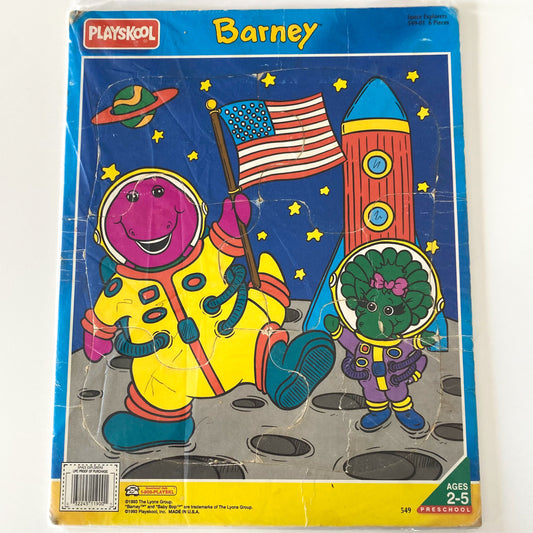 Vintage Barney Tray Puzzle