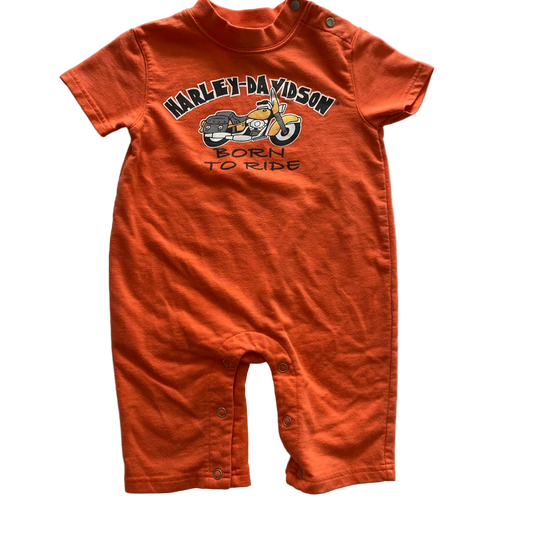 Vintage Harley Davidson Romper - Size 12M