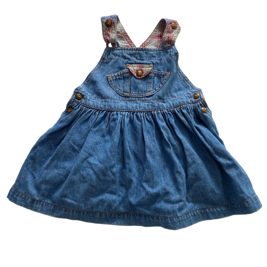 Vintage Pumpkin Patch Denim Dress - Size 1