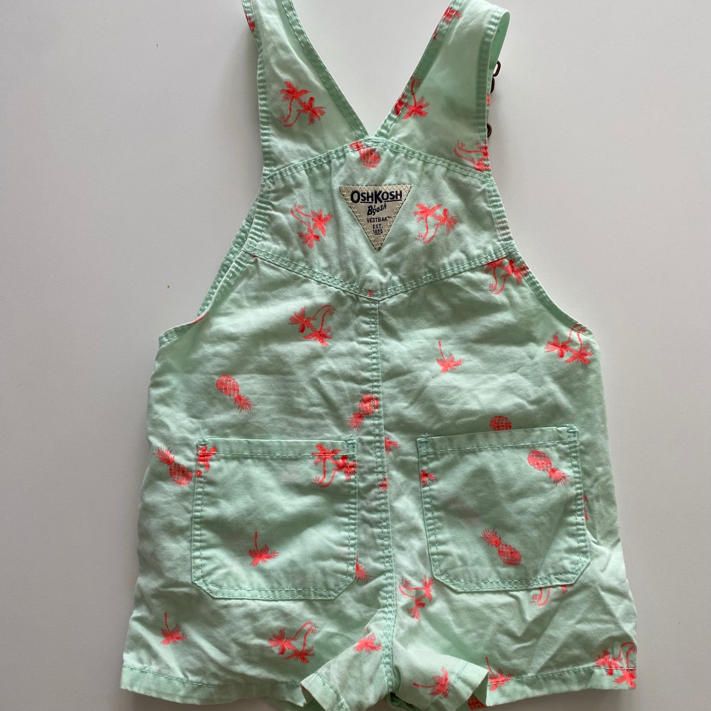 Oshkosh Flamingo Shortalls - Size 18M