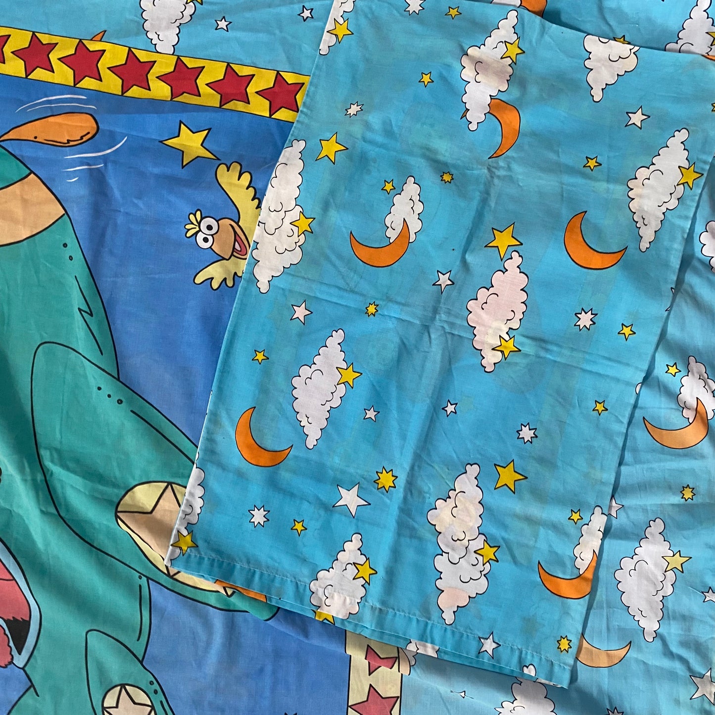 Vintage Sesame Street Reversible Single Duvet Cover & Pillowcase