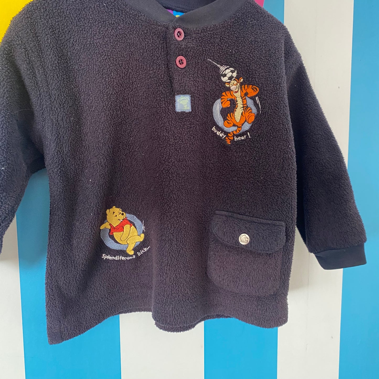 Vintage Disney Winnie The Pooh Fleece Jumper - Size 3
