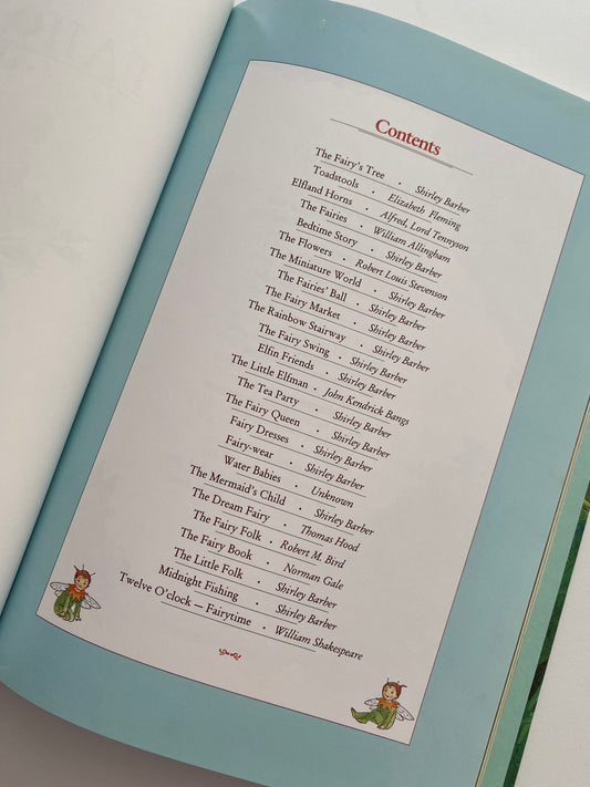 Shirley Barber An Anthology Of Verse Fairy Book