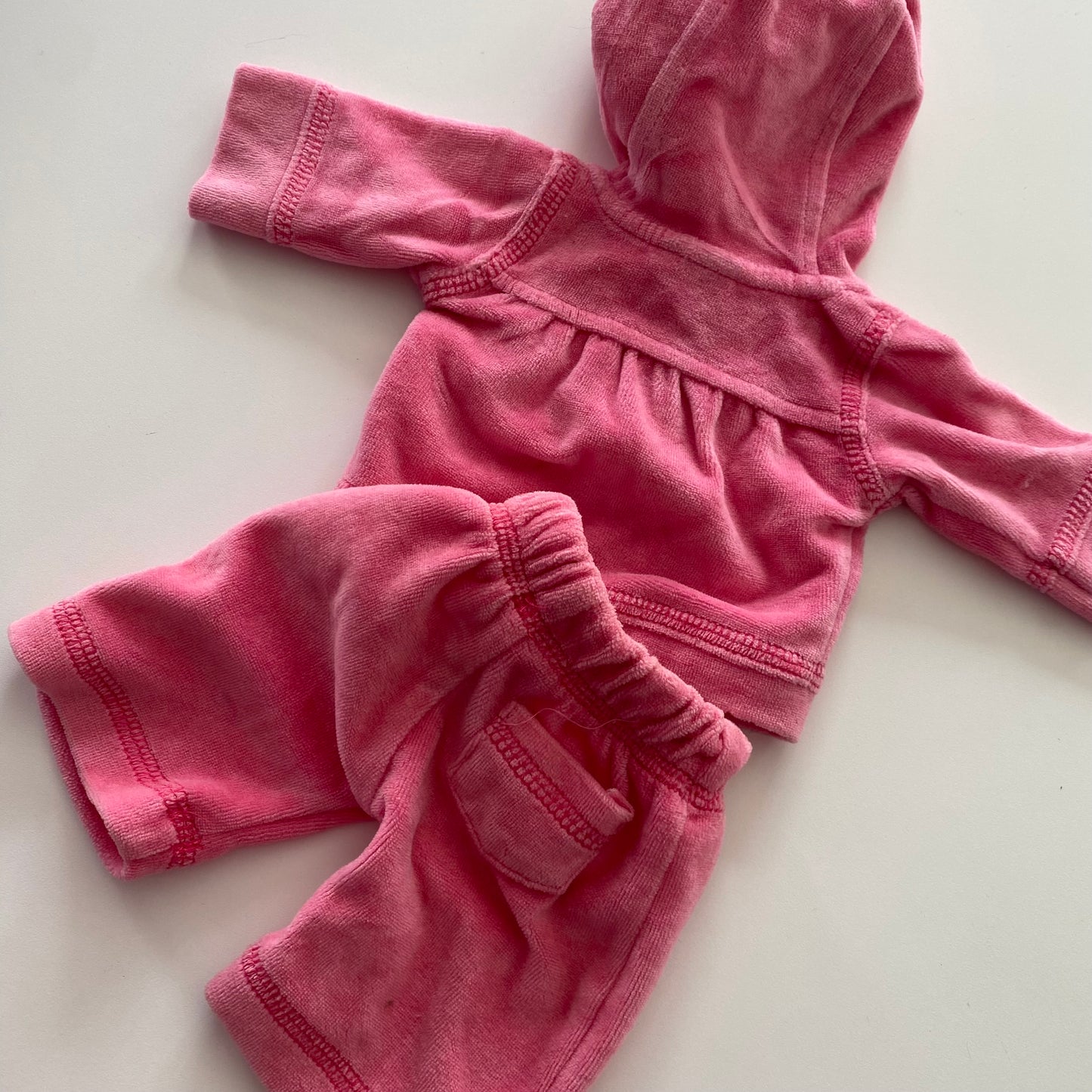 Vintage Pumpkin Patch Bear Velour Tracksuit