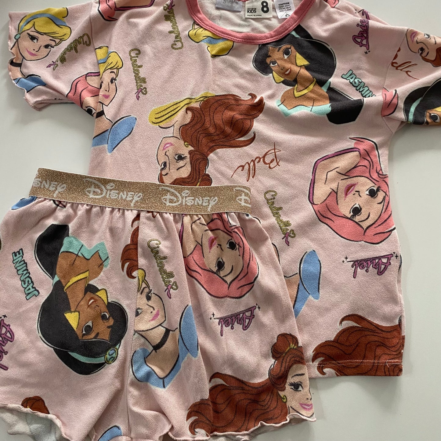 Cotton On Kids Disney Princess Pyjamas - Size 8