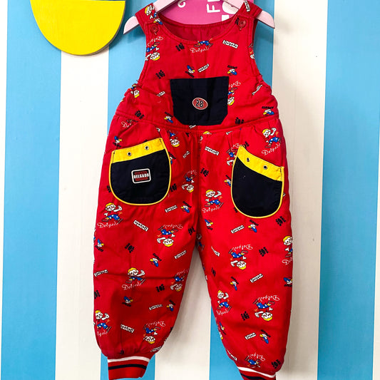 Vintage Padded Overalls - Size 2