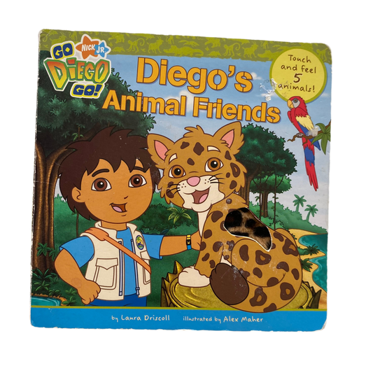 Go Diego Go Animal Friends Touch & Feel Book