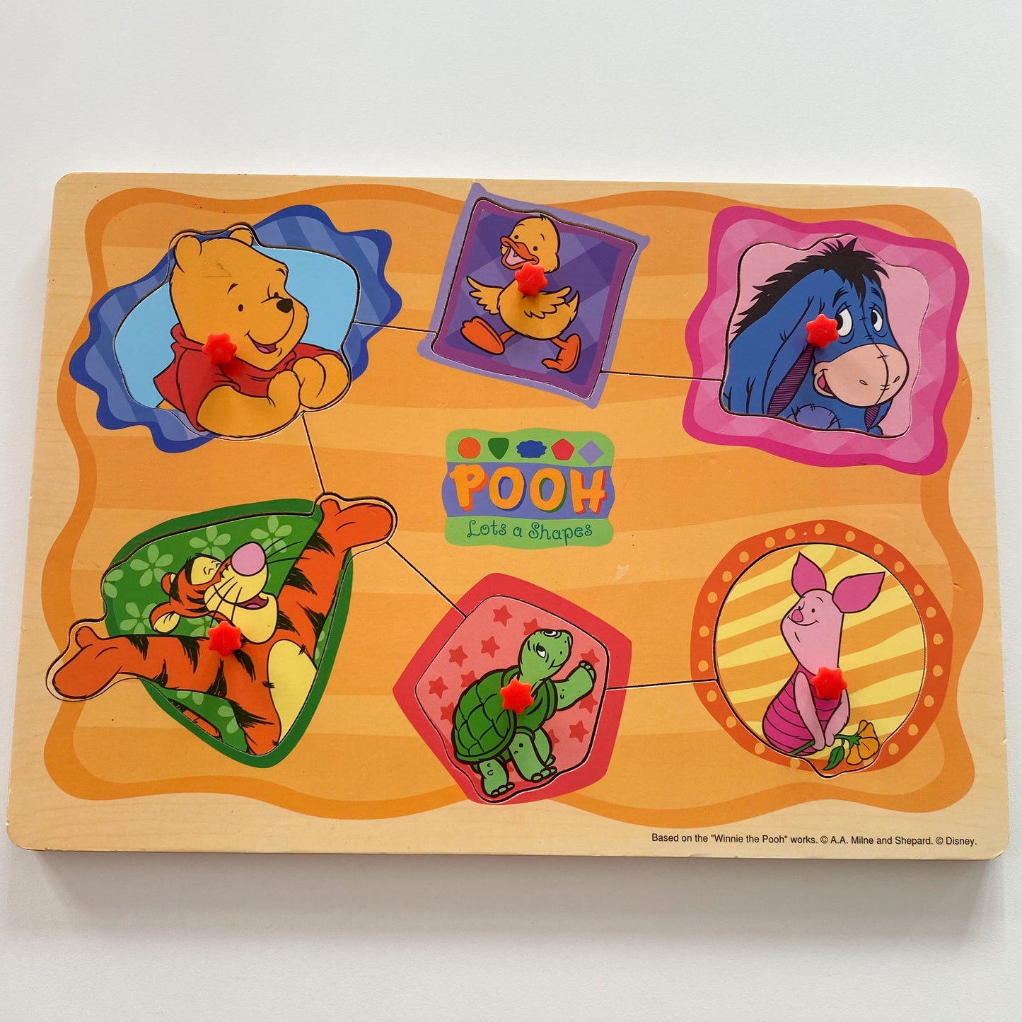 Vintage Disney Winnie The Pooh Wooden Puzzle