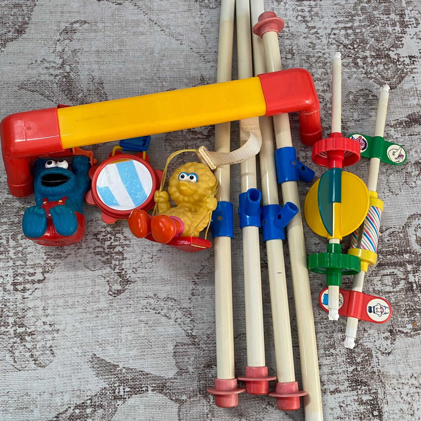 Vintage Sesame Street Play Gym (FLAW)