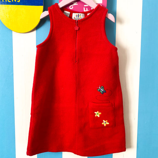 Y2K Fleece Dress - Size 5-6Y