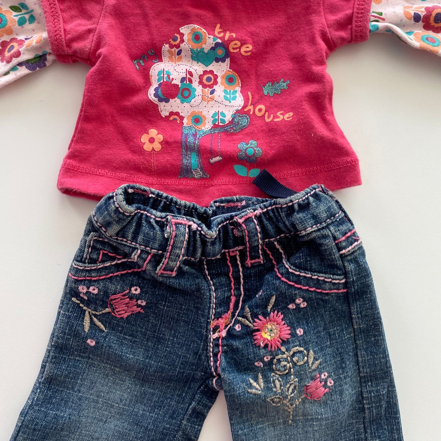Vintage Pumpkin Patch Bear Outfit