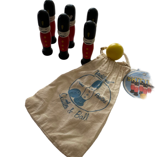 Wooden Skittles Game