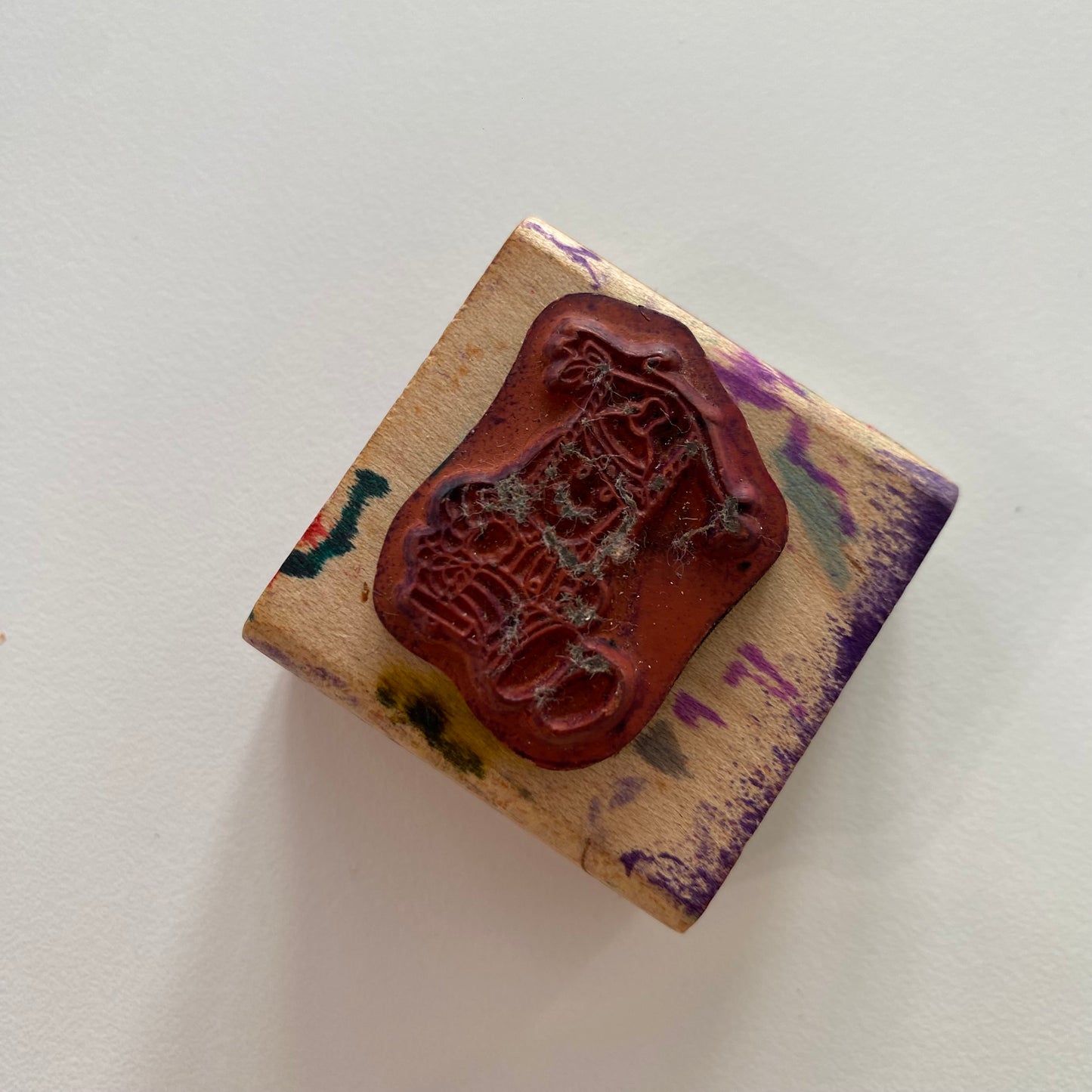 Vintage Bananas In Pyjamas Wooden Stamp