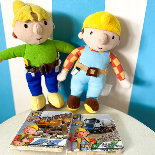 Bob The Builder & Wendy Plush & Mini Board Books