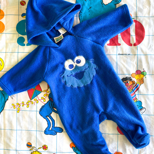 Sesame Street Fleece Suit - Size 3-6M