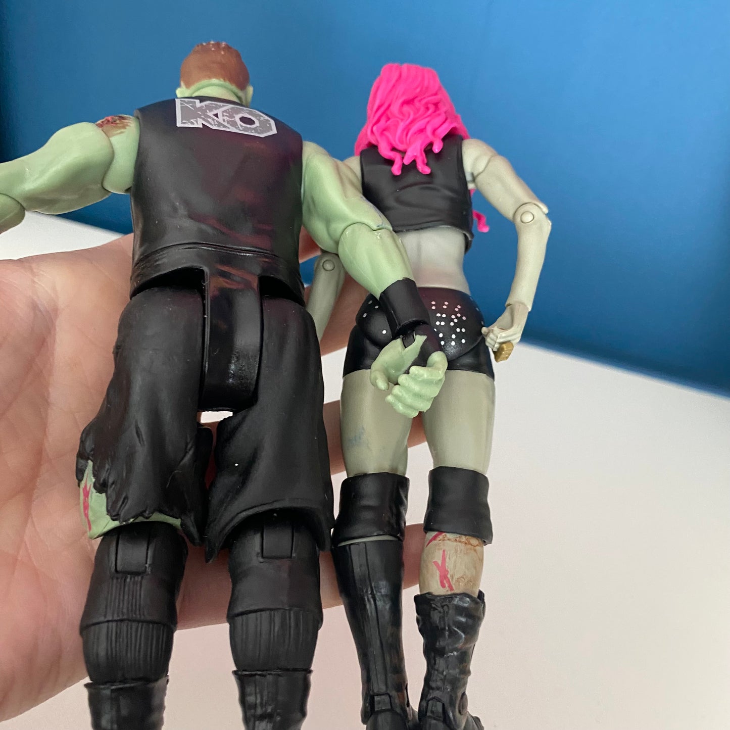 Mattel WWE Zombies Series 2 Sasha Banks & Kevin Owens Action Figures
