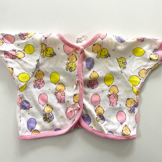 Vintage Teeny Weeny Button Up Top - Size 0-3M