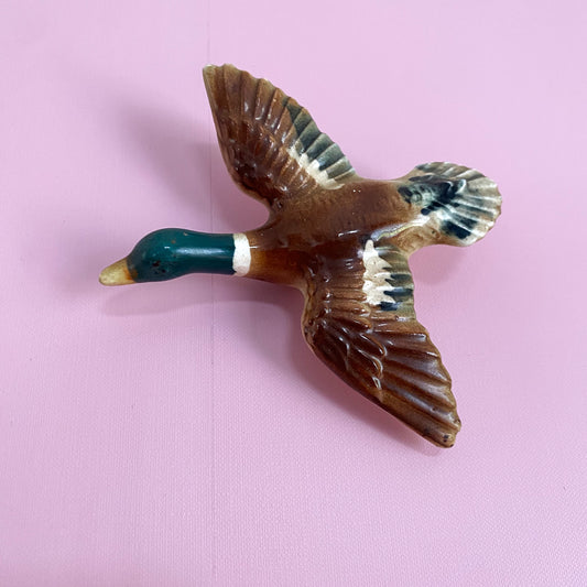 Vintage Ceramic Flying Duck