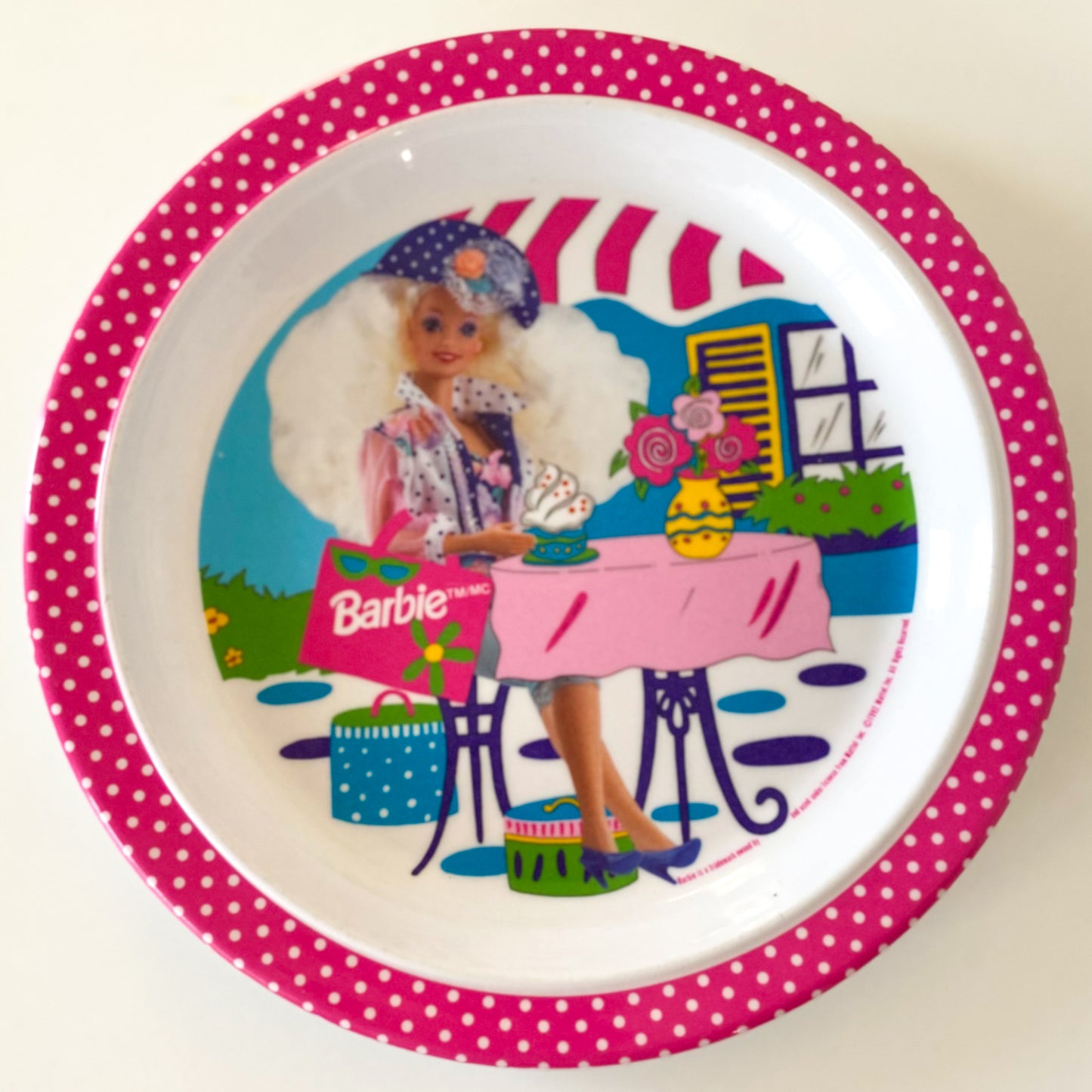 Vintage Barbie Melamine Plate