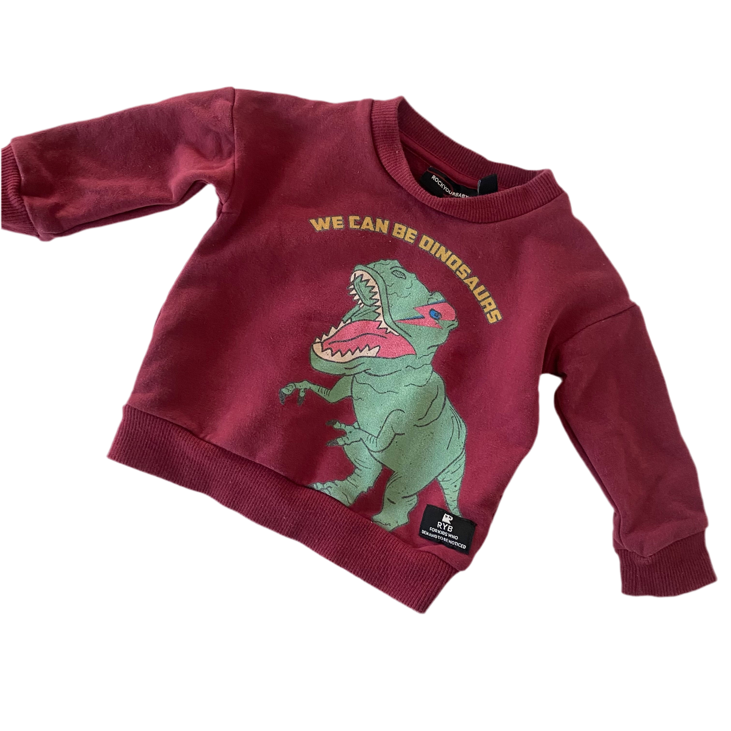 Rock Your Baby Dino Jumper - Size 6-12M