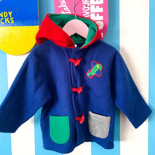 Vintage Ladybird Fleece Coat - Size 2