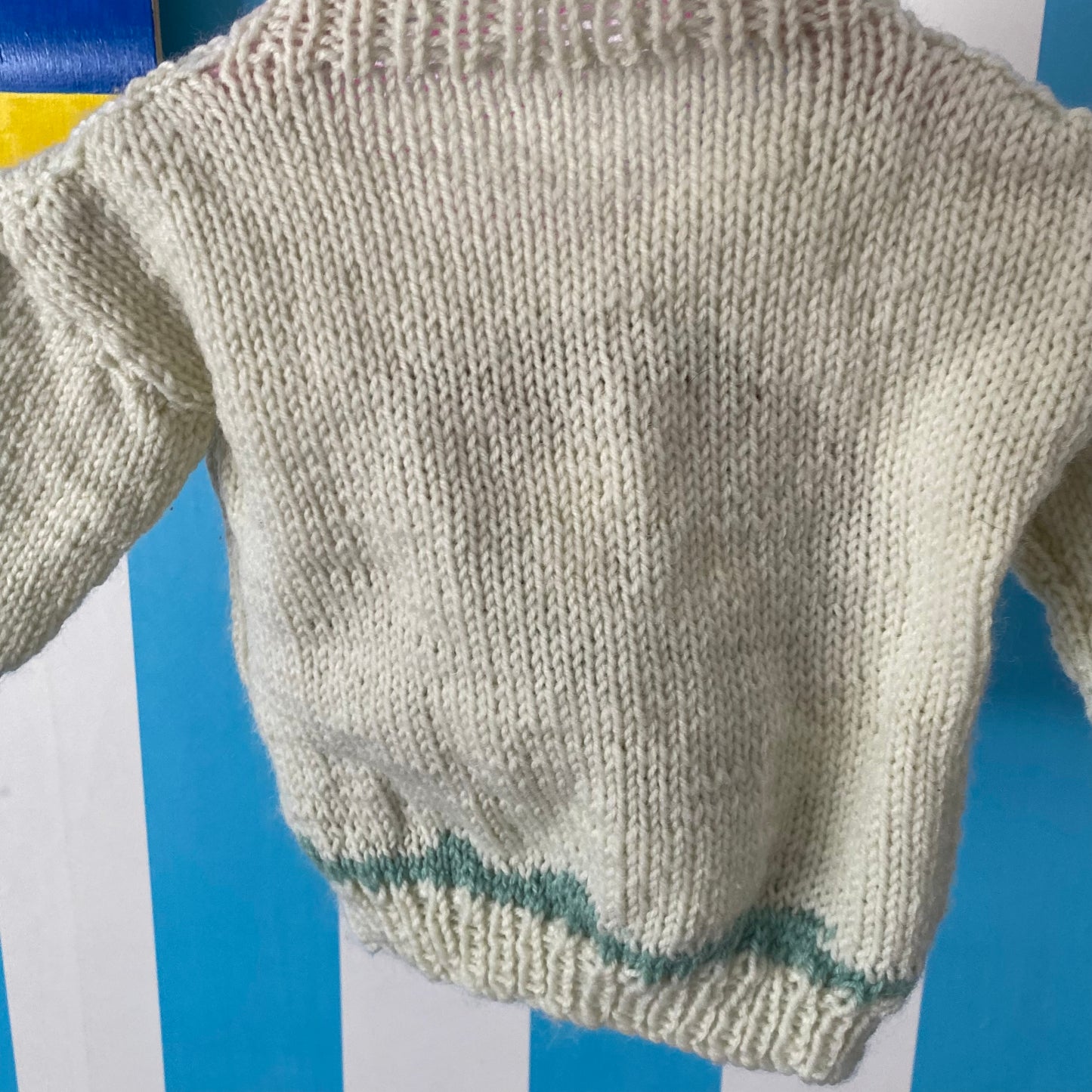 Handmade Knit Lion Jumper - Size 6-12M