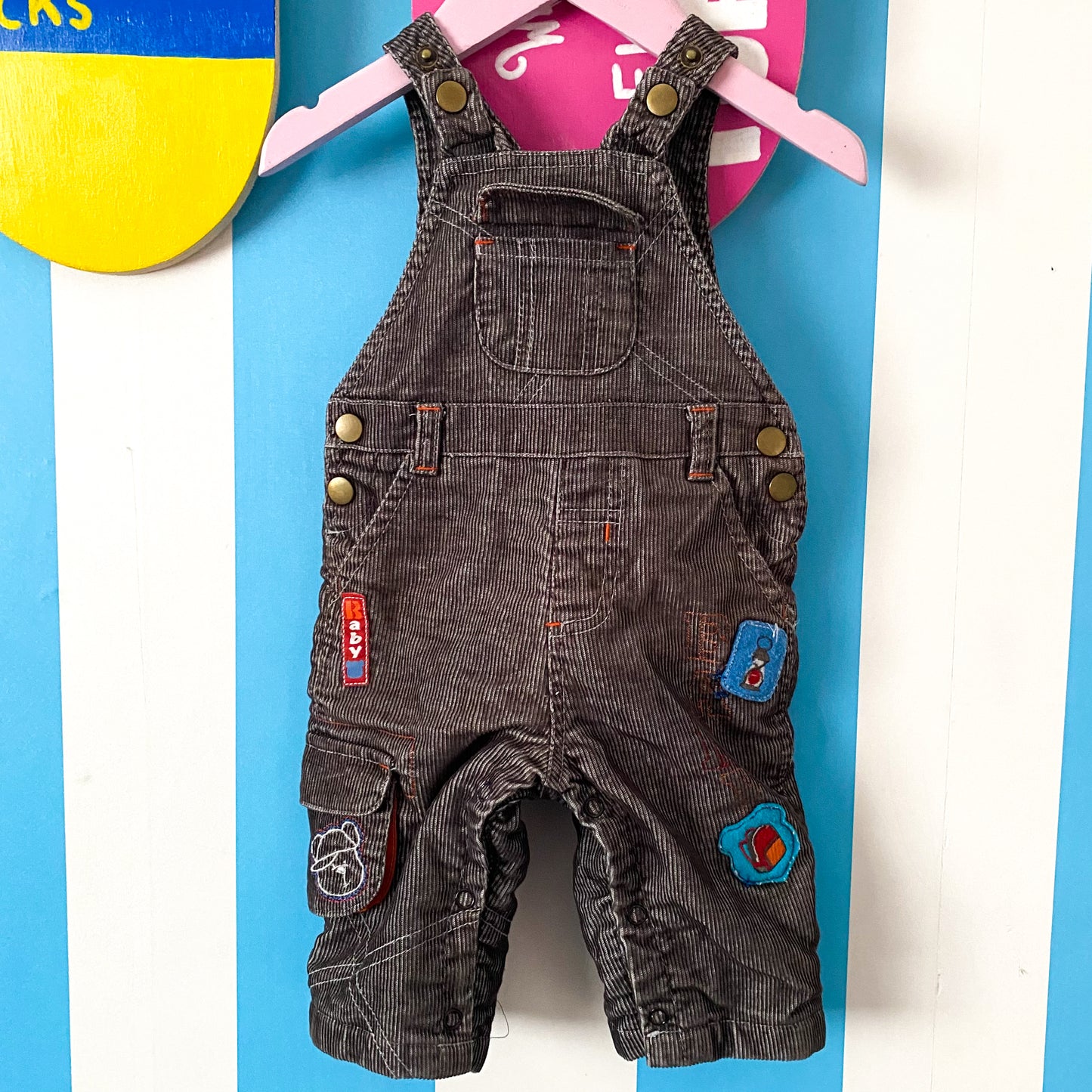 Corduroy Overalls - Size 6M