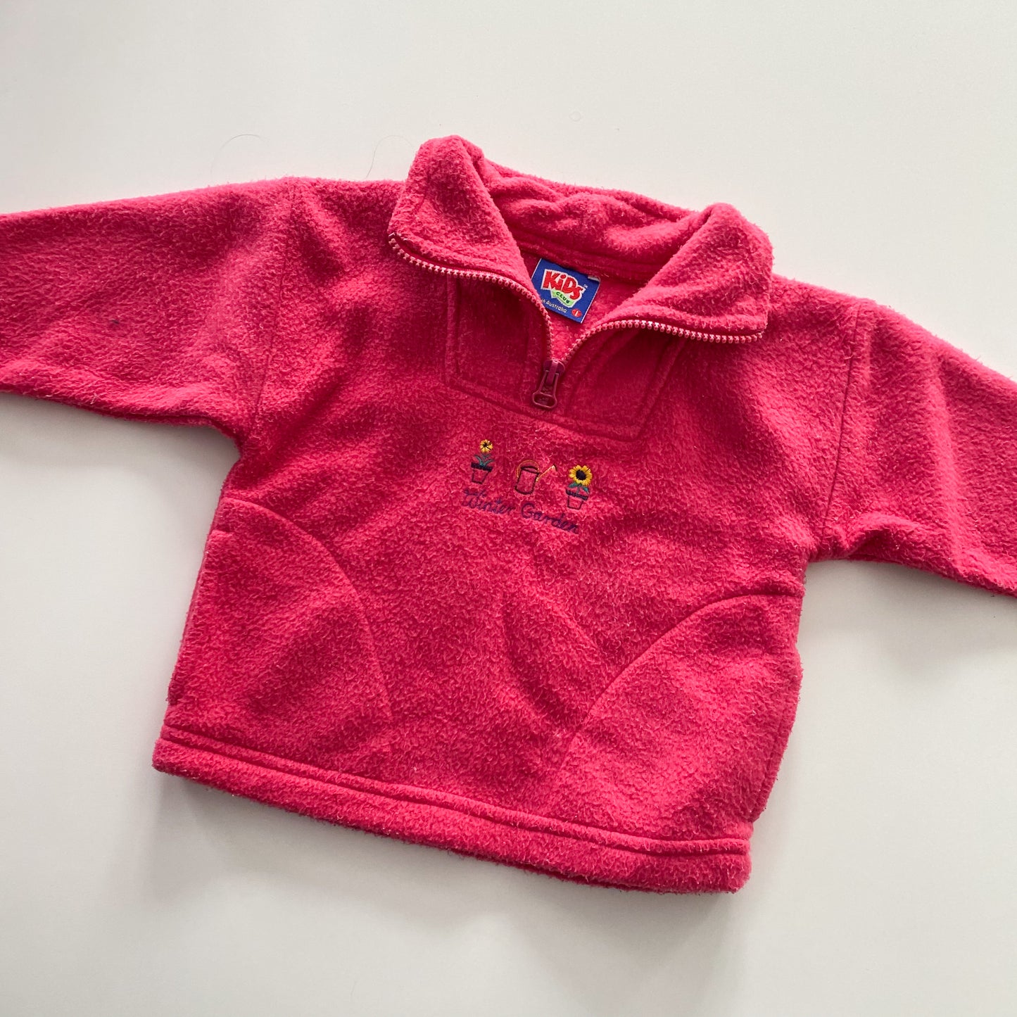 Vintage Kids Club Pink Fleece Jumper - Size 1
