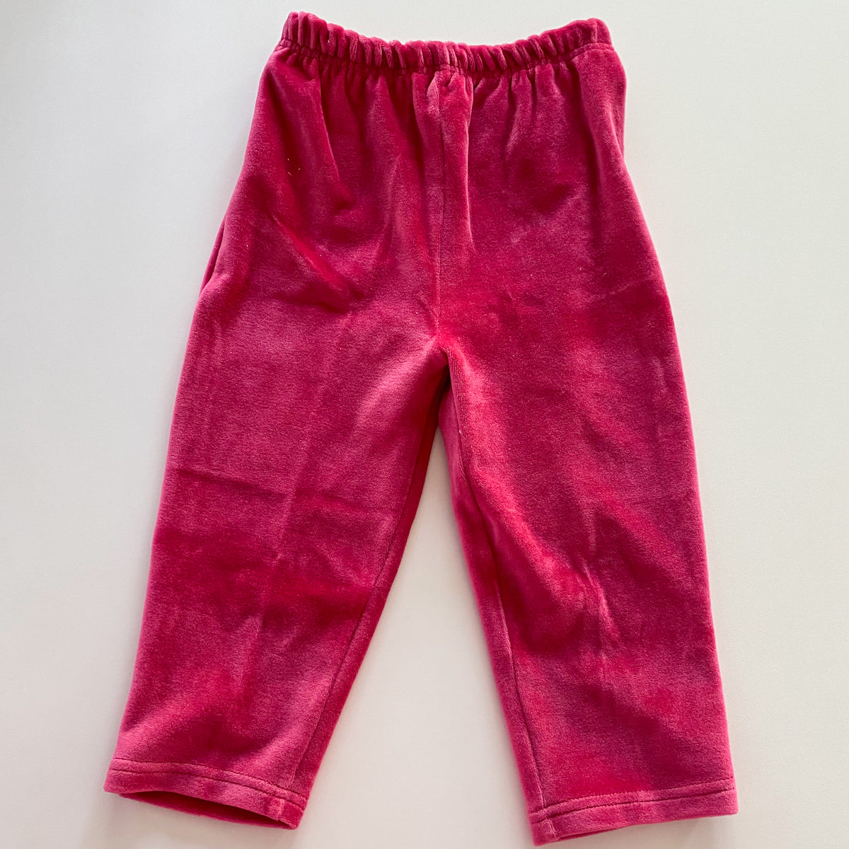 Vintage TAJ Fashion Pink Velour Pants - Size 1