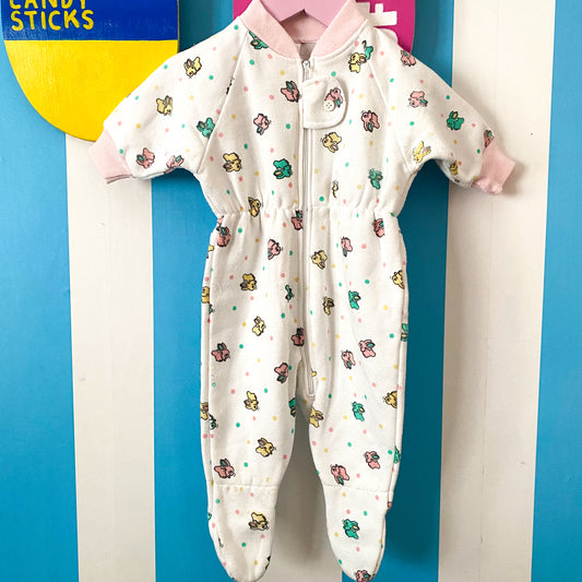 Vintage Little By Little Footed Suit - Size 6M