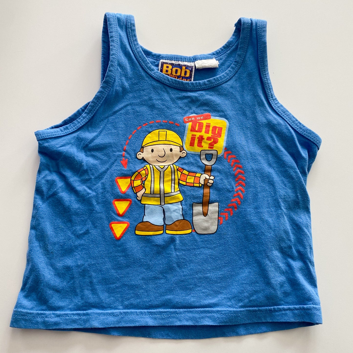 Vintage Bob The Builder Singlet - Size 3-4Y